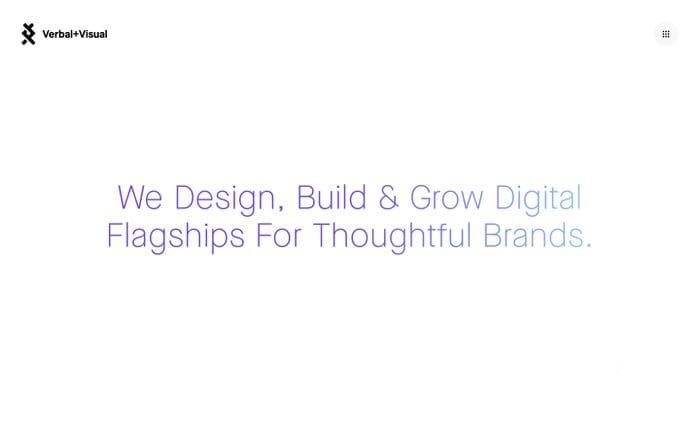Verbal+Visual website preview