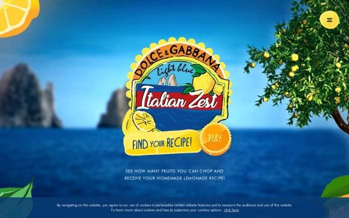 Dolcegabbana website preview