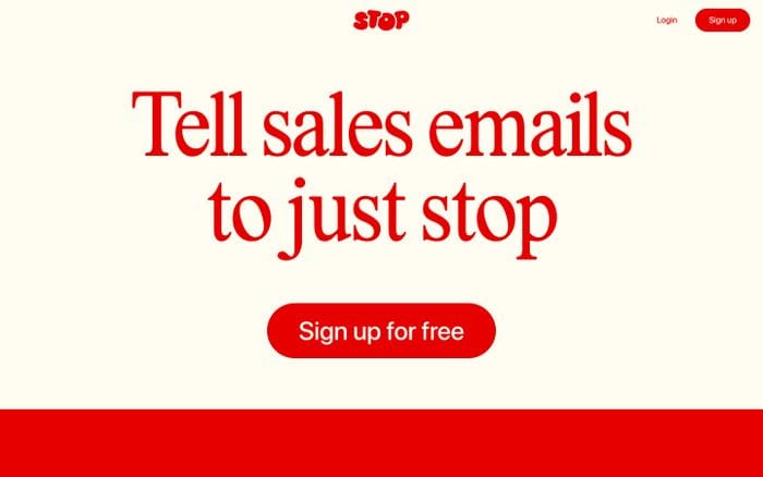 Stop website preview