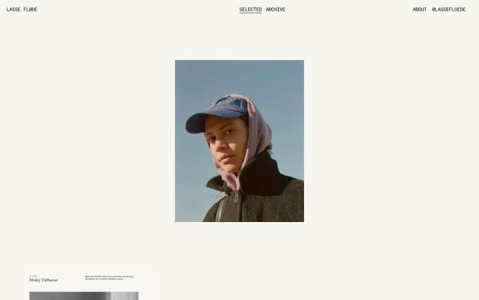 Lasse Fløde website preview