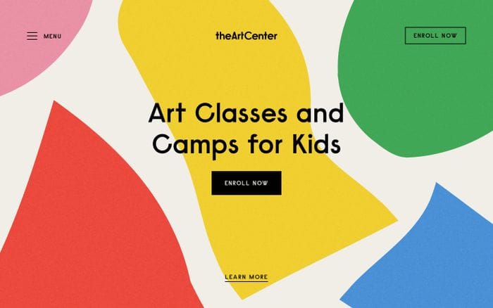 The Art Center website preview