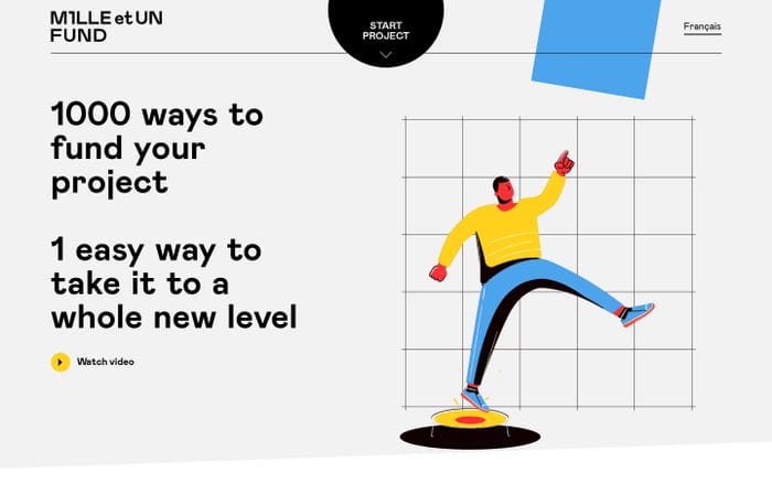 Mille et UN fund website preview