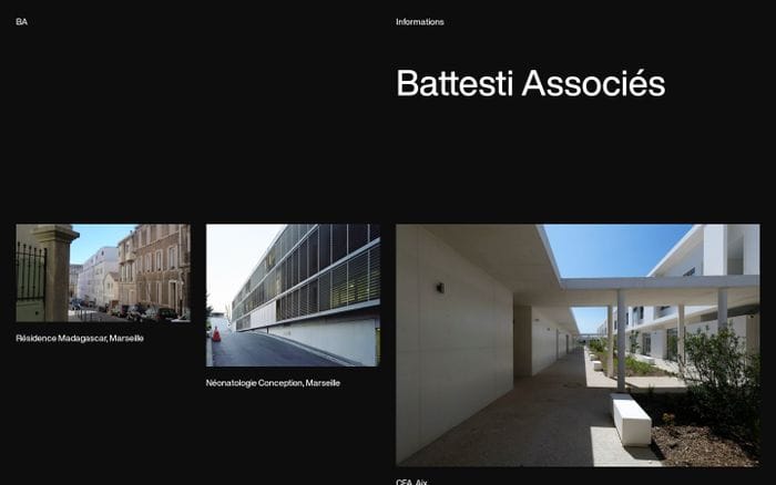 Battesti Associés website preview