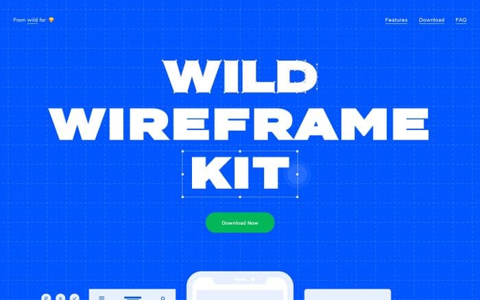 Wireframe Kits website preview