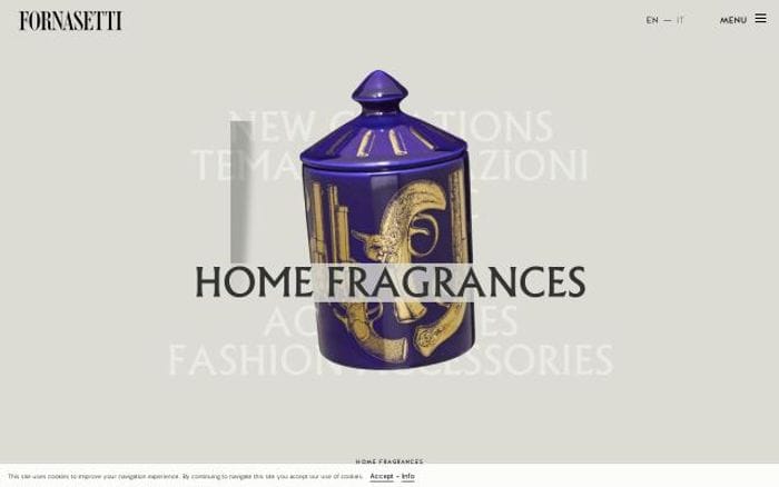 Fornasetti website preview