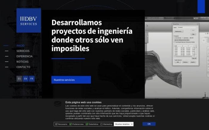 Dbvservices website preview