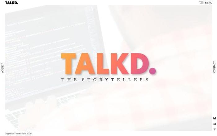 Talkd website preview