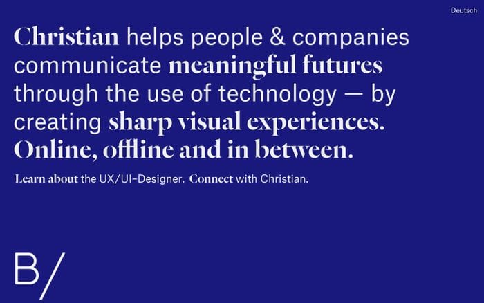 Christian Bauer (UX/-UI-Designer, Dev & Digital Strategist) in Berlin website preview