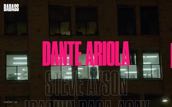 Badassfilms website preview