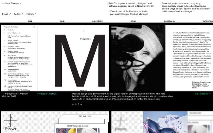 Seth Thompson website preview