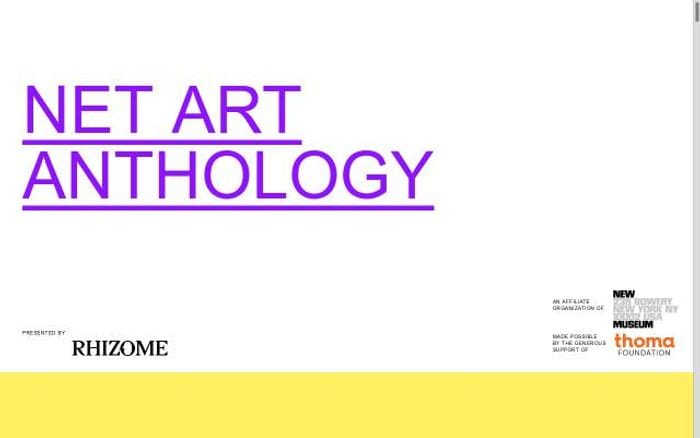 Anthology website preview