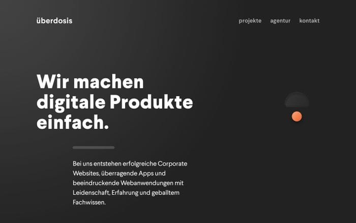 überdosis – Agentur für digitale Produkte aus Berlin website preview