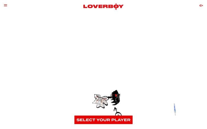 Loverboy by Charles Jeffrey website preview