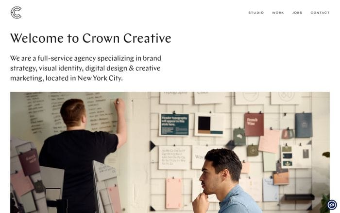 Crown Creative website preview