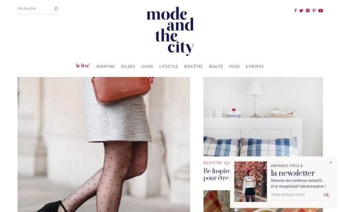 Modeandthecity website preview