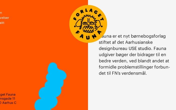 Forlaget Fauna website preview