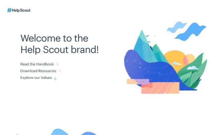 Introduction | Help Scout Brand Guidelines website preview