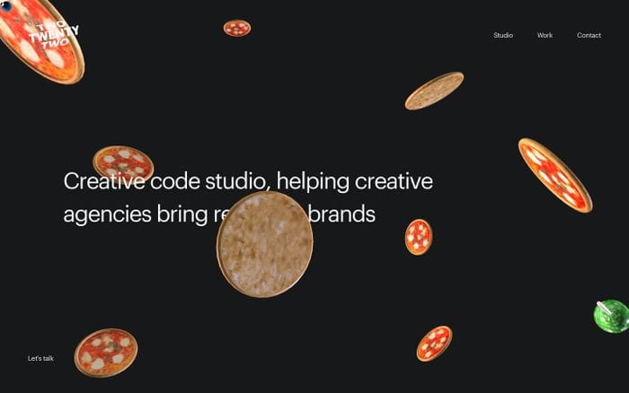 Twotwentytwo - Creative studio website preview