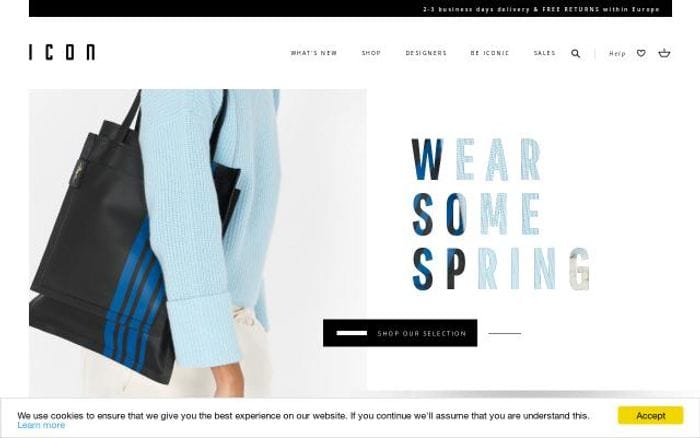 Icon-shop website preview