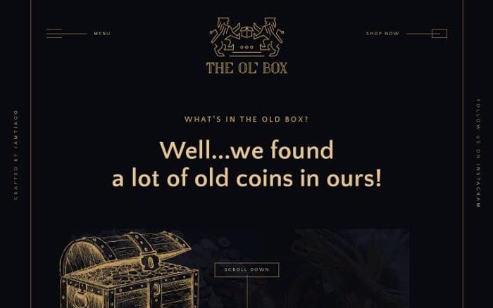 Whatsintheoldbox website preview