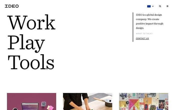 Ideo website preview