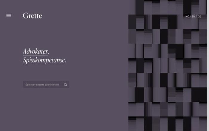 Grette website preview