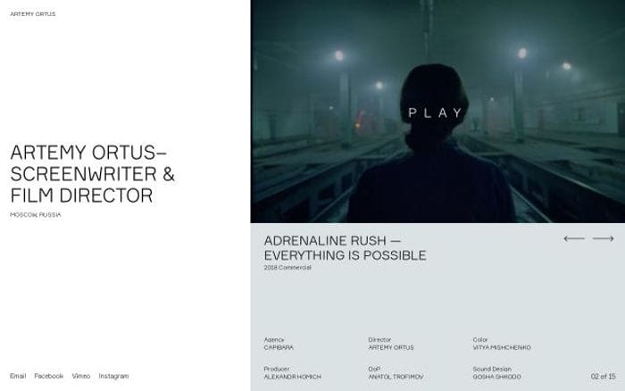 Artemyortus website preview