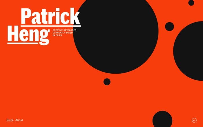 Patrick Heng website preview