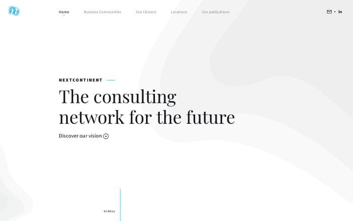 NextContinent - The consulting network for the future website preview