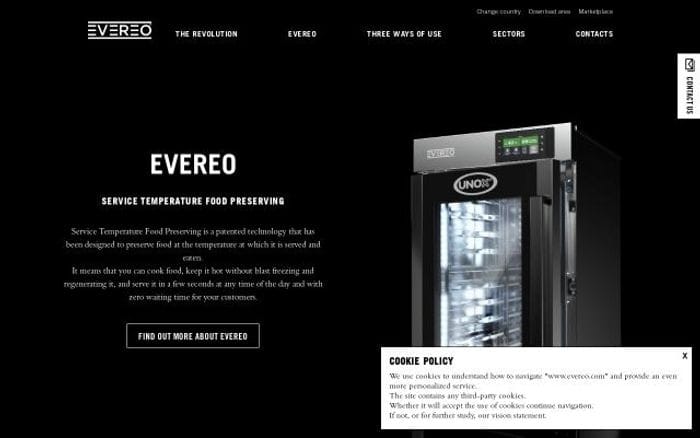 Evereo website preview