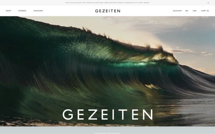 Gezeiten website preview
