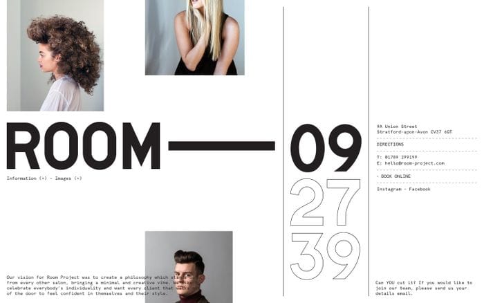 Room Project website preview