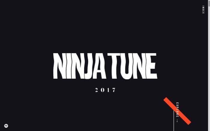 Ninjatune website preview