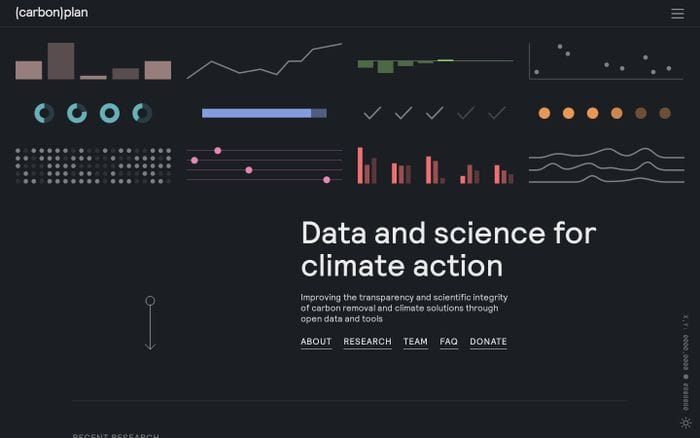 Carbonplan website preview