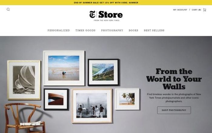Store website preview