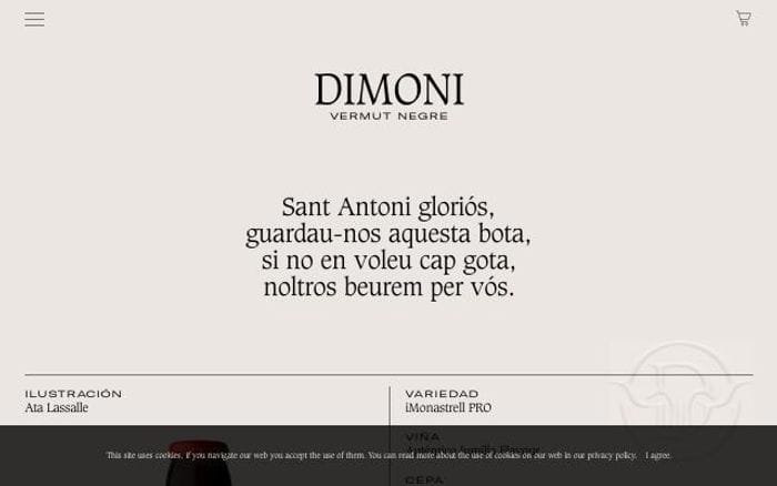 Vdimoni website preview