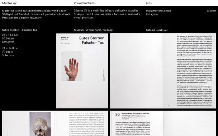 Matter Of website preview