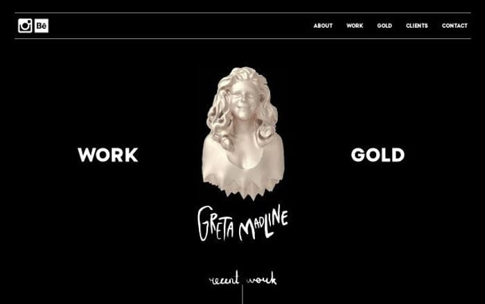 Gretamadline website preview