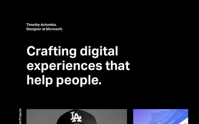Timothyachumba website preview