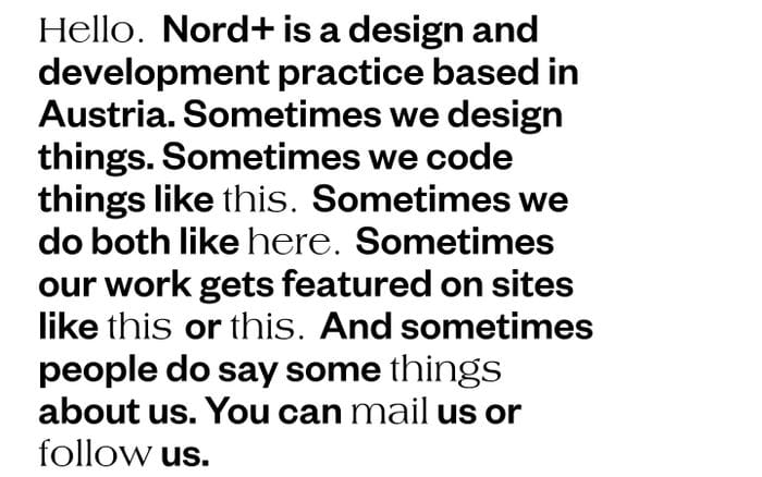 Nord+ website preview