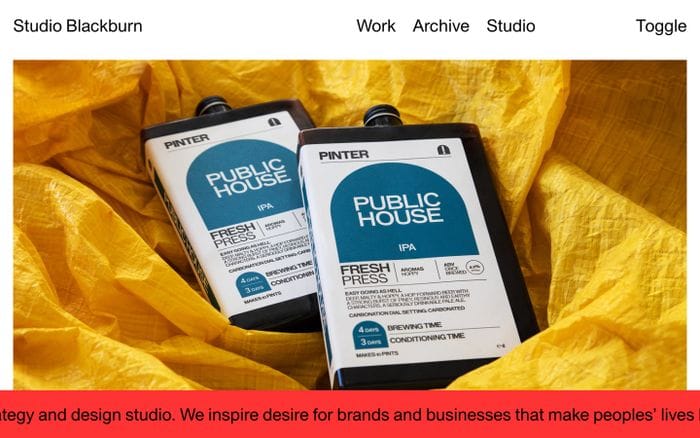 Studio Blackburn website preview