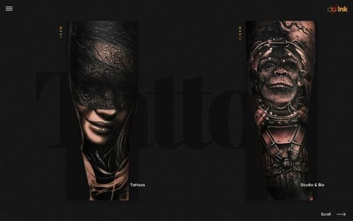 Da-ink website preview