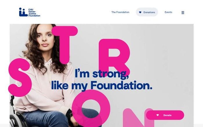 Fondationstejustine website preview