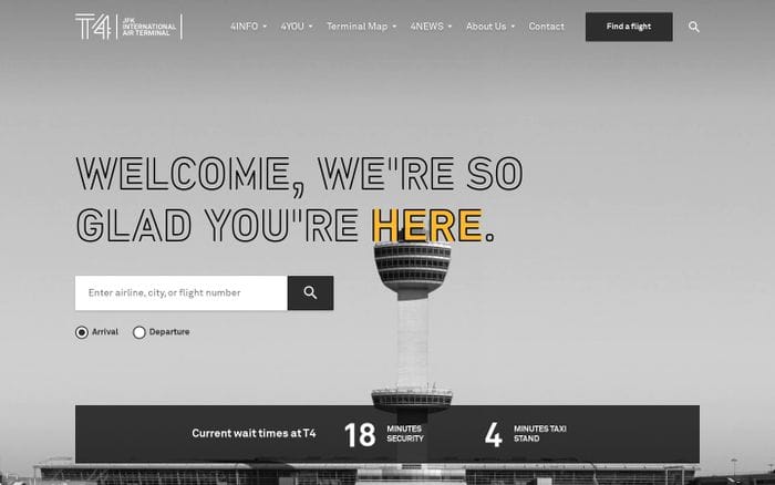 JFK Terminal 4 | JFK Terminal 4 website preview