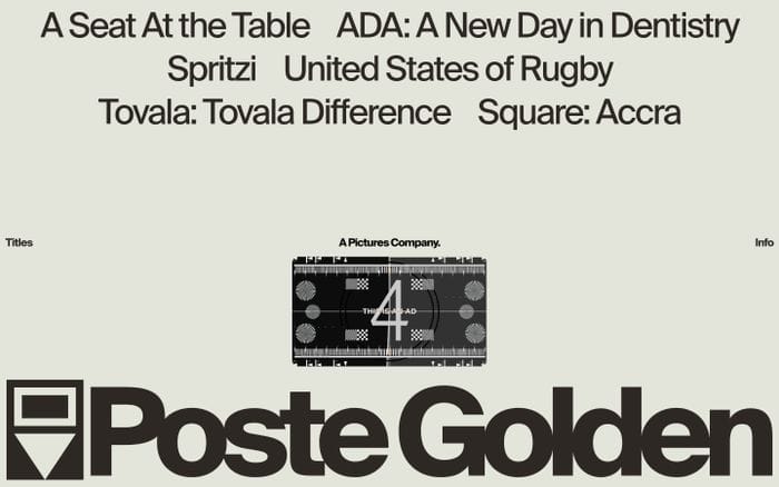 Poste Golden website preview