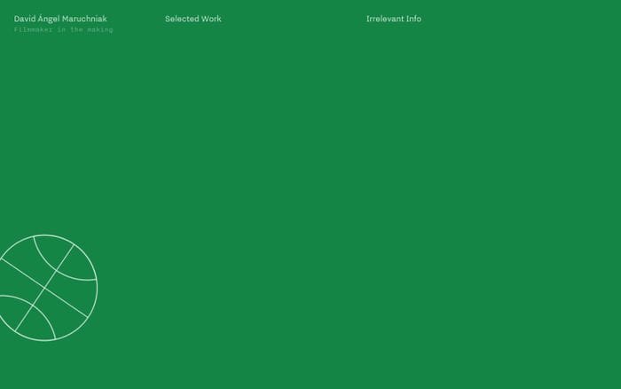 David Ángel Maruchniak website preview