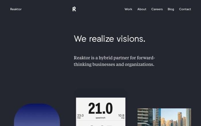 Reaktor website preview
