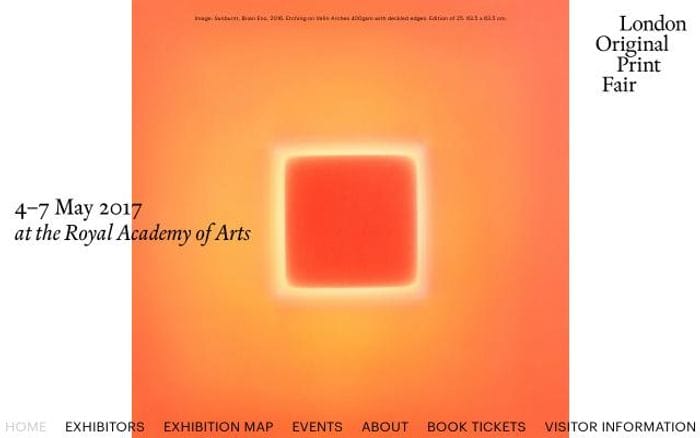 Londonoriginalprintfair website preview