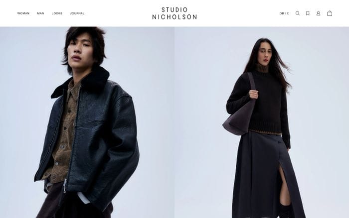 Studio Nicholson website preview