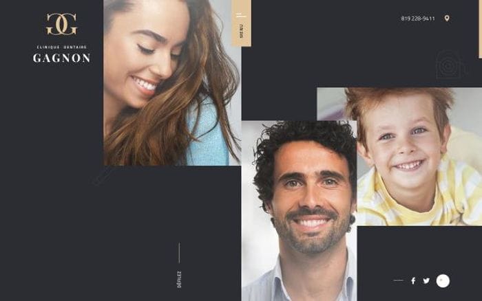 Dentistegagnon website preview